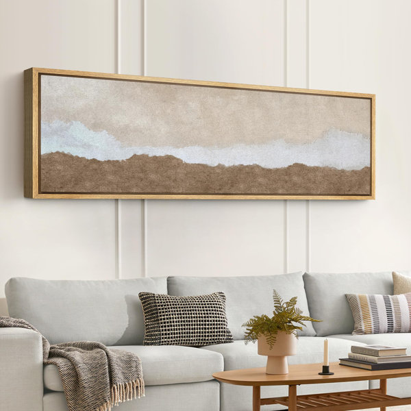 wall26 Subtle Horizon Earthy Tones Landscape Modern Art Wayfair